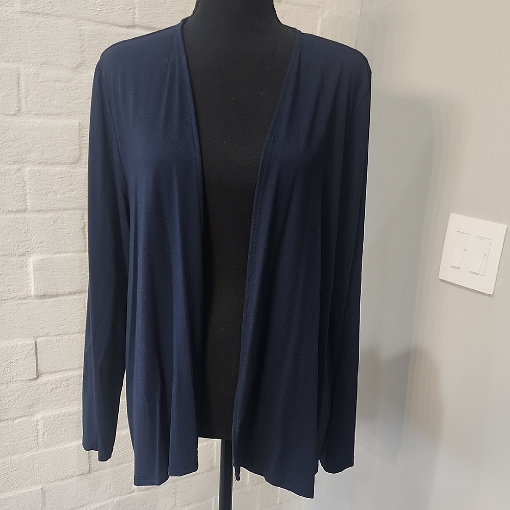 J. Jill Midnight Blue Open Cardigan
